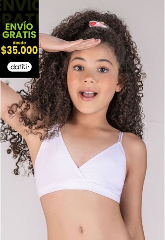 Brasier Principiante Infantil Blanco FI 79152 Formas Intimas