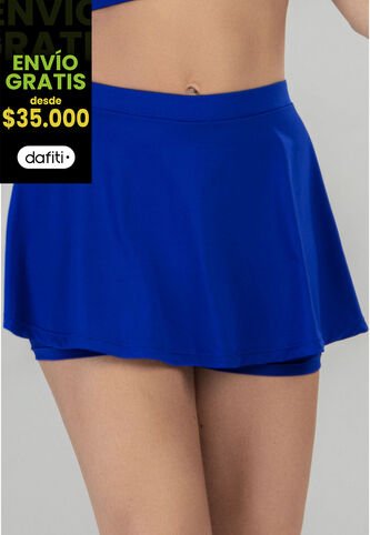 Falda Short Mujer Azul Rey FI 92903 Formas Intimas
