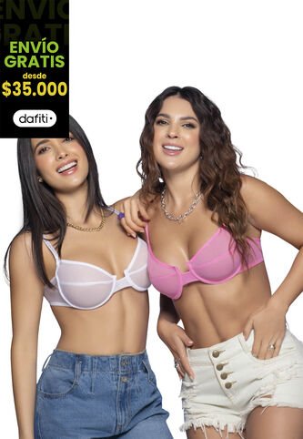 Brasier Paq X2 Mujer Blanco FI 32685 Formas Intimas