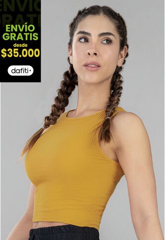 Crop Top Mujer Mostaza FI 7764 Formas Intimas