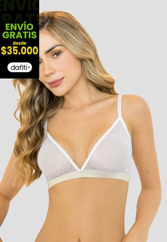 Bralette Mujer Blanco Fi 112786 Formas Intimas