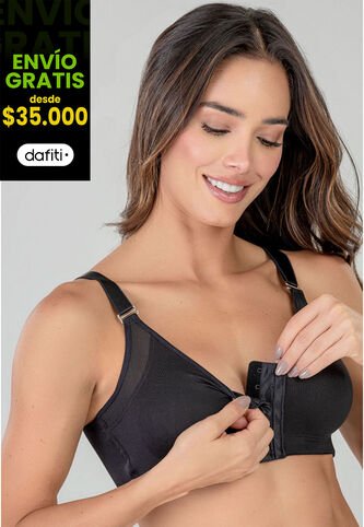 Brasier Mujer Negro FI 9602 Formas Intimas