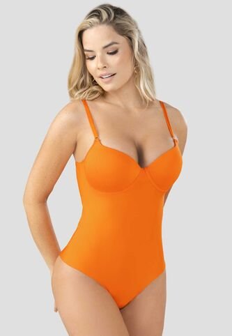 Body Mujer Naranja FI 100376 Formas Intimas