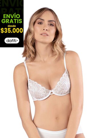Bralette Mujer Blanco Fi 90727 Formas Intimas