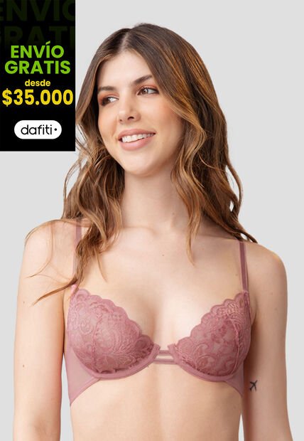 Bralette Mujer Palo De Rosa Oscuro Fi 90727