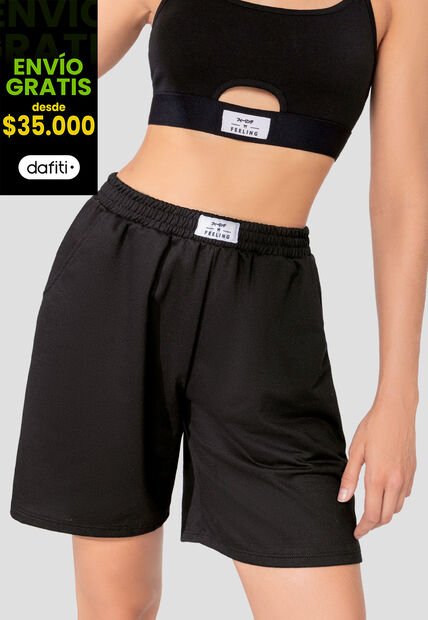 Short Mujer Negro Fi 106415