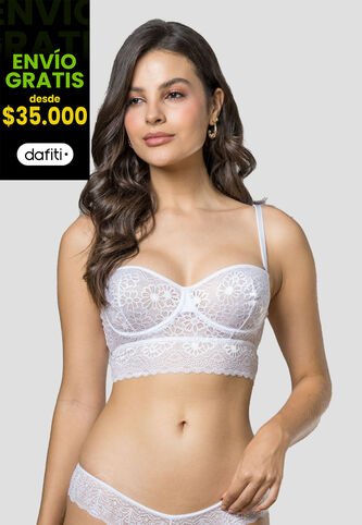 Brasier Mujer Blanco Fi 105516 Formas Intimas