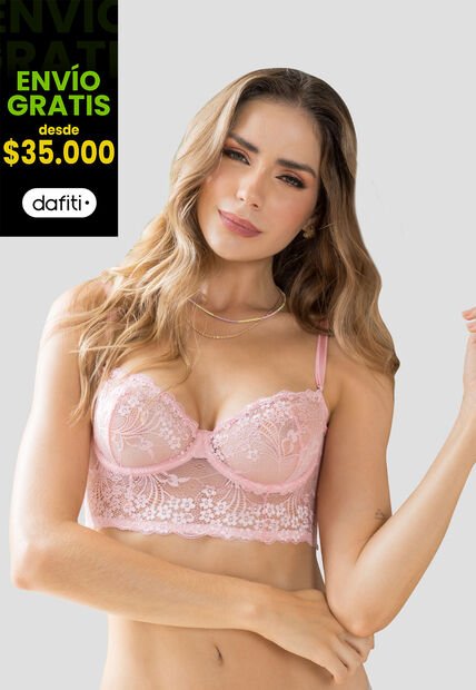 Bustier Mujer Rosa Fi 105087