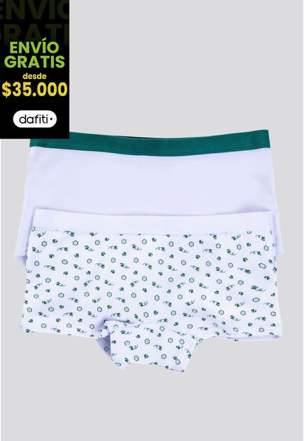 Cachetero Niñas Infantil PX2 Blanco/Estampado FI 3852