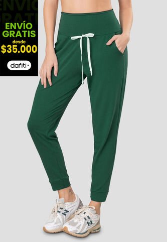 Pantalón Sudadera Mujer Verde Pino Fi 77393 Formas Intimas
