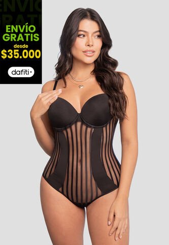 Body Mujer Negro Fi 103870 Formas Intimas
