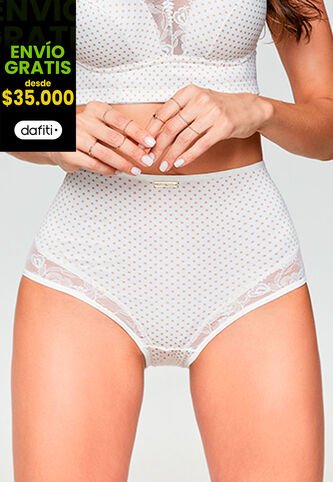 Panty Mujer Marfil Estampado FI 88162 Formas Intimas
