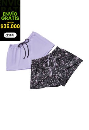 Short Paq X2 Mujer Multicolor Fi 101908