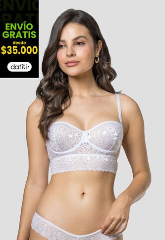 Brasier Mujer Blanco Fi 105516 Formas Intimas