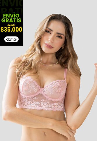 Bustier Mujer Rosa Fi 105087 Formas Intimas