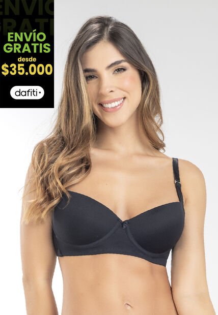 Brasier Mujer Negro FI 96477