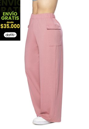 Pantalón Sudadera Mujer Rosa FI 7338