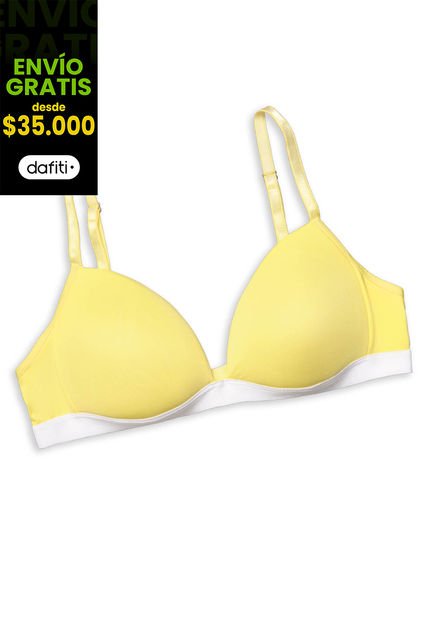 Brasier Mujer Amarillo Pastel FI 89308