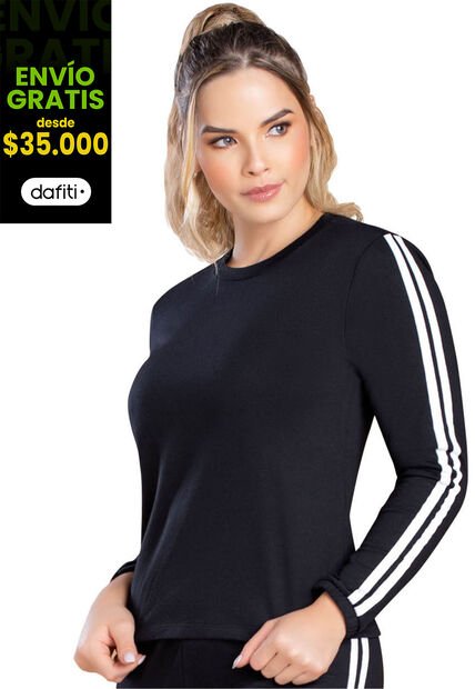 Buzo Mujer Negro FI 91627