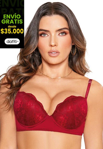 Brasier Mujer Vino Tinto FI 83261