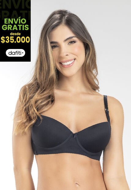 Brasier Mujer Negro FI 96477