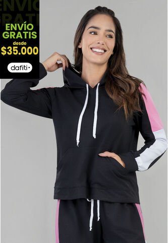 Buzo Mujer Negro FI 5564 Formas Intimas