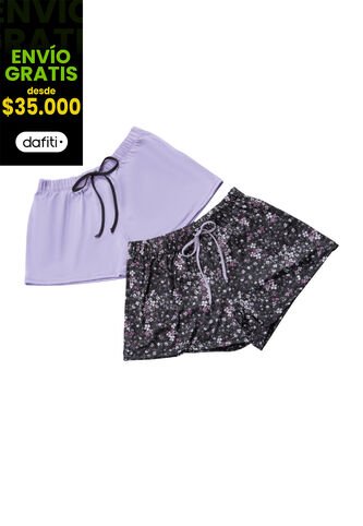 Short Paq X2 Mujer Multicolor Fi 101908 Formas Intimas