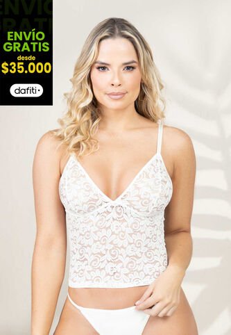 Top Mujer Blanco FI 543 Formas Intimas