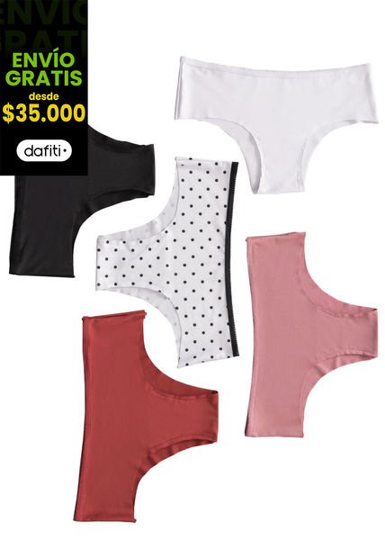 Cachetero Paq X5 Mujer Multicolor 78436
