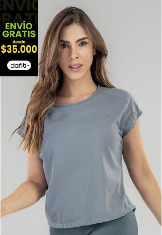Camiseta Mujer Azul Acero FI 16981 Formas Intimas