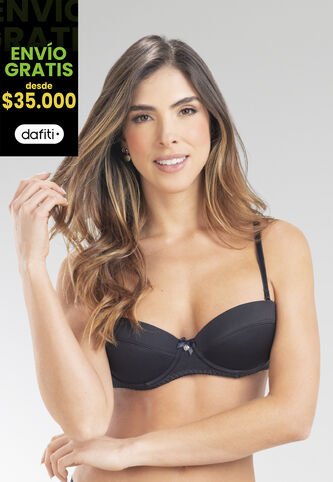 Brasier Mujer Negro FI 96367 Formas Intimas