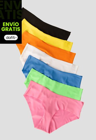 Cachetero Paq X7 Mujer Multicolor FI 100972 Formas Intimas