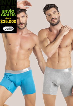 Bóxer Paq X2 Masculino Multicolor FI 58299