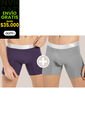 Bóxer Paq X2 Masculino Multicolor FI 58299 de Formas Intimas