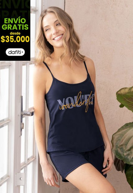 Pijama Mujer Azul FI 87033