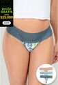 Brasilera Paq X3 Mujer Azul Acero FI 96215 de Formas Intimas