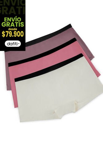 Cachetero Paq X3 Mujer Multicolor FI 88260 Formas Intimas