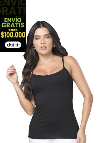 Camisilla Interior Mujer Negro FI 3248 Formas Intimas