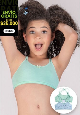 Top Paq X2 Infantil Azul Claro FI 10005353 Formas Intimas