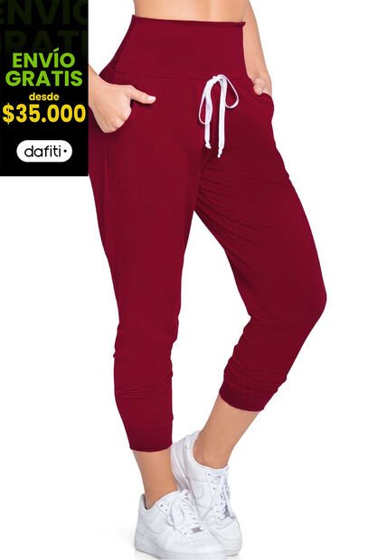 Pantalón Sudadera Mujer Vinotinto FI 77393
