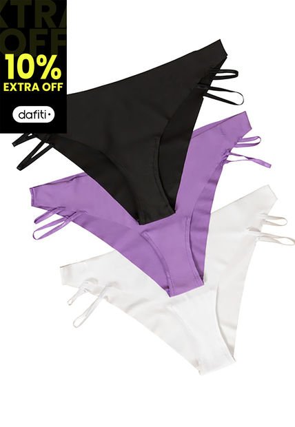 Imagen de Tanga Paq X3 Mujer Multicolor por Formas Intimas