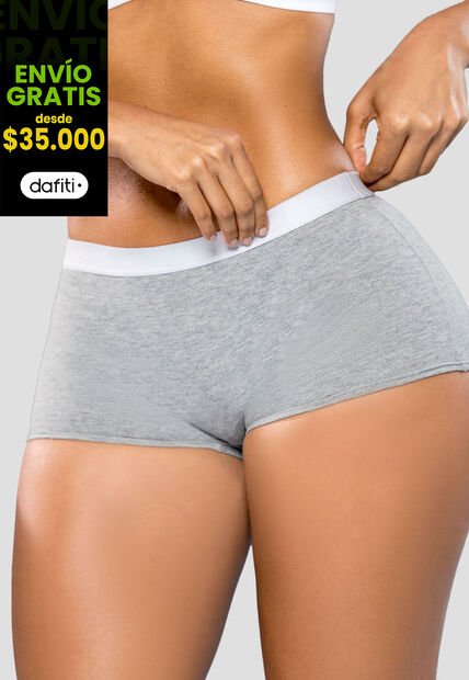 Bóxer Mujer Gris Jaspe Fi 111233