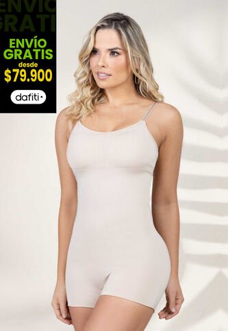 Enterizo Corto Mujer Beige FI 504 Formas Intimas