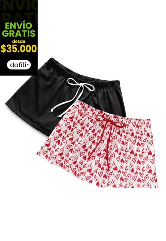 Short Paq X2 Mujer Multicolor FI 1485 Formas Intimas