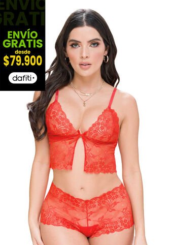 Pijama Mujer Rojo FI 101912 Formas Intimas