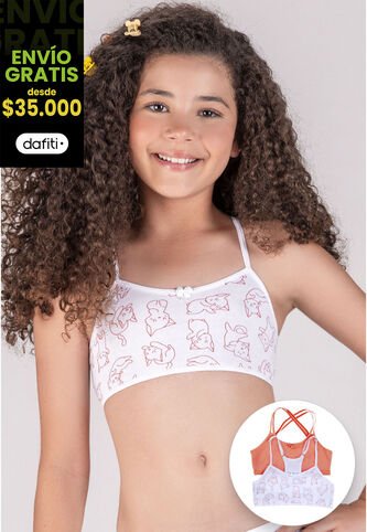 Top Paq X2 Infantil Palo De Rosa FI 10005353 Formas Intimas