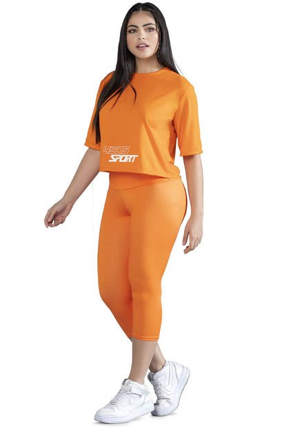 Conjunto Mujer Naranja FI 9598