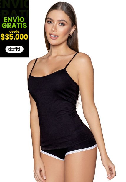 Pijama Mujer Negro FI 100027