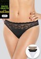 Panty Mujer Negro FI 96634 de Formas Intimas