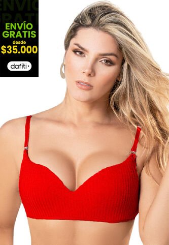 Brasier Adulto Rojo Fi 78379 Formas Intimas